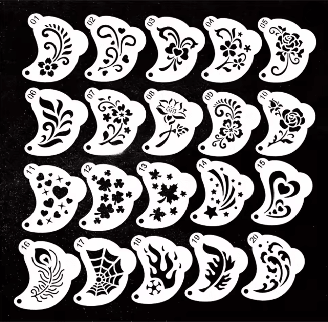 Reusable Face Painting Stencil Set For Kids And Creative Projects 3