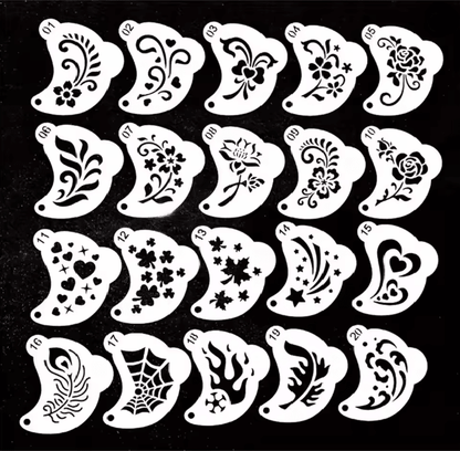 Reusable Face Painting Stencil Set For Kids And Creative Projects 3