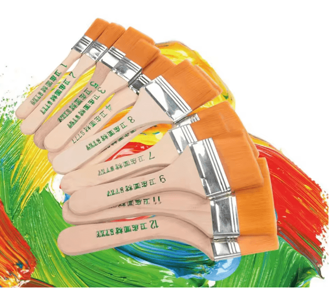 Nylon Paint Brush Set For Acrylic Oil And Watercolor Painting 2