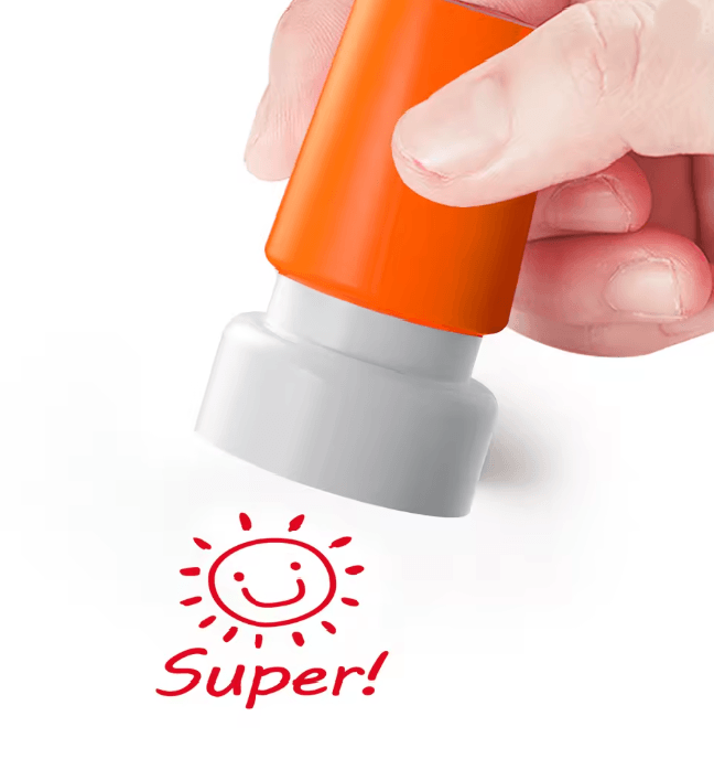 Colorful Teacher Stamp Set for Classrooms and Kids Rewards