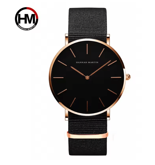 Rose Gold Leather Quartz Watch For Men And Women 5