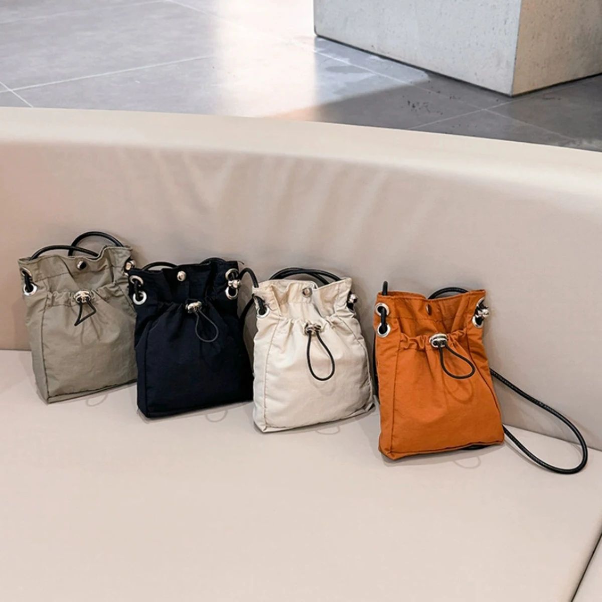 Compact Canvas Crossbody Phone Bag  Lightweight Mini Messenger Purse 1