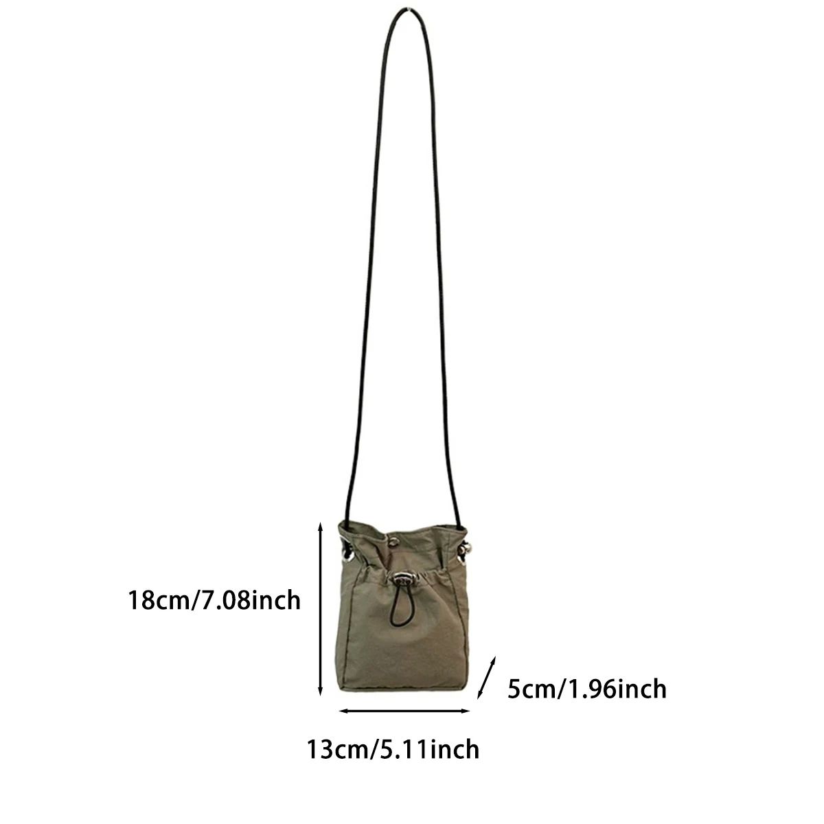 Compact Canvas Crossbody Phone Bag  Lightweight Mini Messenger Purse 4
