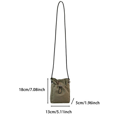 Compact Canvas Crossbody Phone Bag  Lightweight Mini Messenger Purse 4