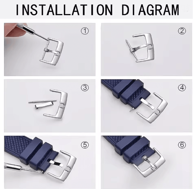 Stainless Steel Watch Band Buckle For Men And Women 1