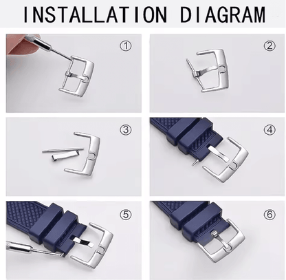 Stainless Steel Watch Band Buckle For Men And Women 1