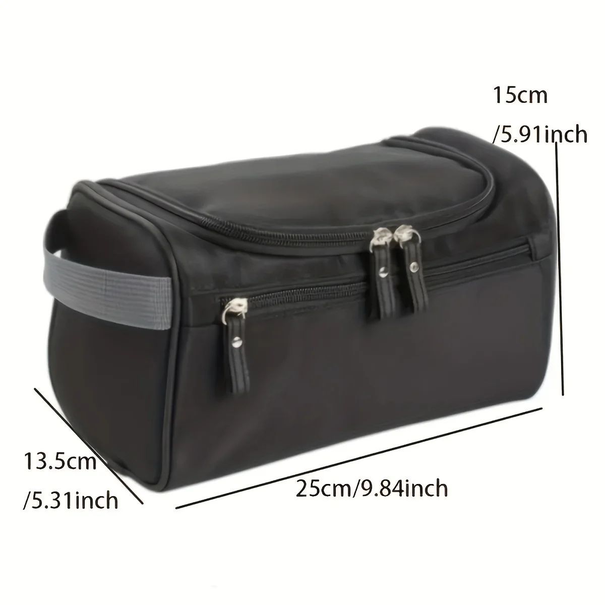 Premium Mens Portable Toiletry Organizer  LargeCapacity Hanging Travel Bag 2