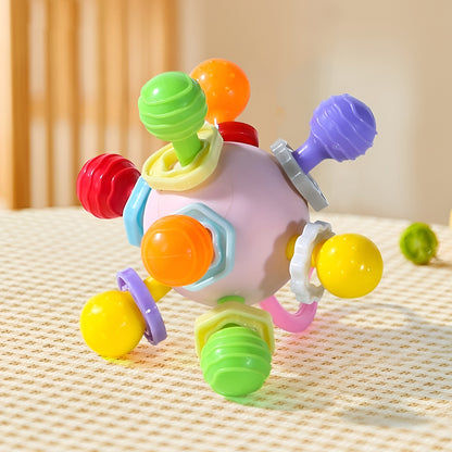 Manhattan Gnawing Hand Grip Ball with Potable Rattle Sound, Teeth-Glue Toy