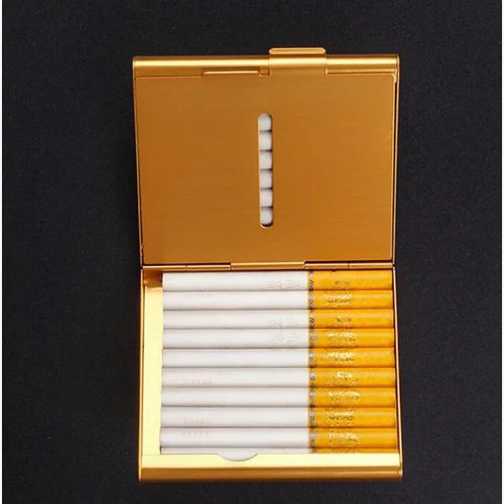 Creative Folio Cigarette Case, Personalized Ultra-thin Design, Aluminum Alloy Mens Custom Case