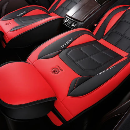Full Leather Car Seat Cushion Driver Or Passenger Seat Cover All Season Universal Pad 2
