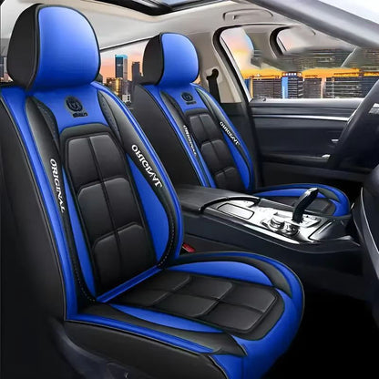 Full Leather Car Seat Cushion Driver Or Passenger Seat Cover All Season Universal Pad 10