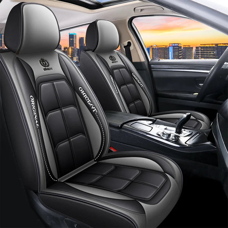 Full Leather Car Seat Cushion Driver Or Passenger Seat Cover All Season Universal Pad 8