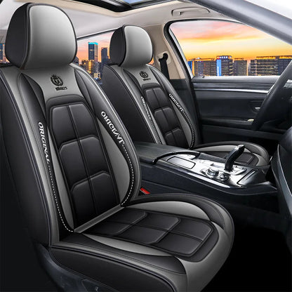 Full Leather Car Seat Cushion Driver Or Passenger Seat Cover All Season Universal Pad 8