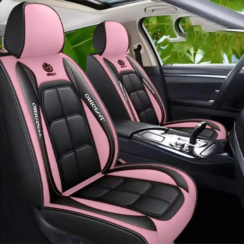 Full Leather Car Seat Cushion Driver Or Passenger Seat Cover All Season Universal Pad 11