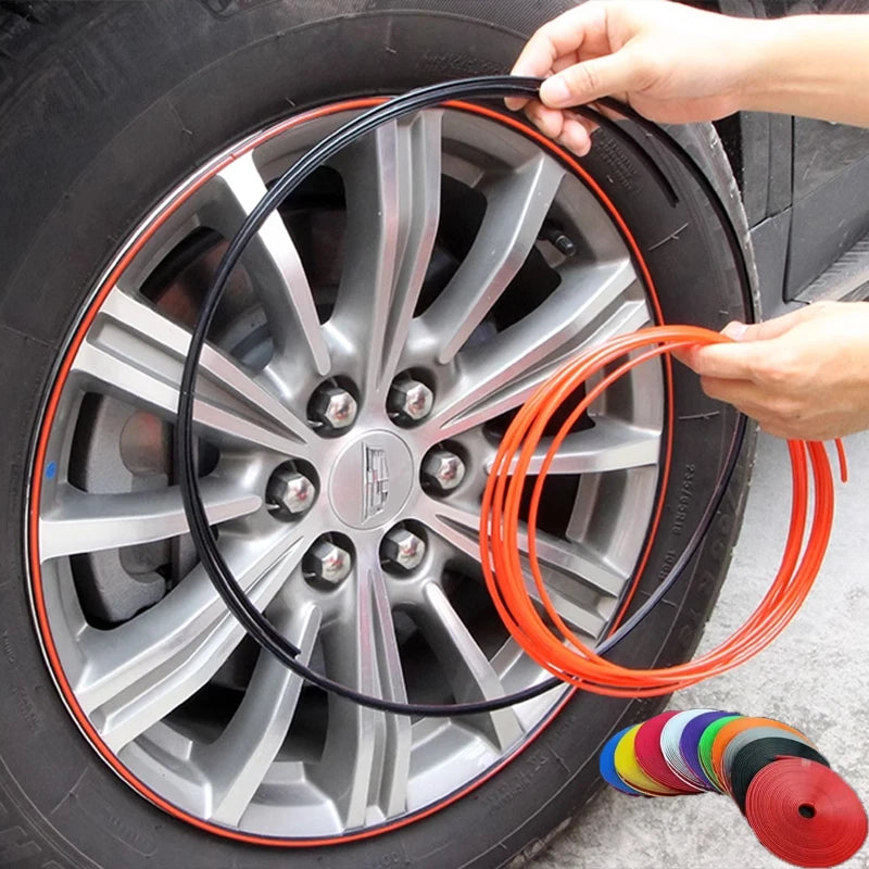 Automotive Wheel Hub Protective Ring, Universal Tire Modification, Anti Collision Strip