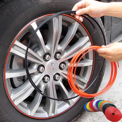 Automotive Wheel Hub Protective Ring, Universal Tire Modification, Anti Collision Strip