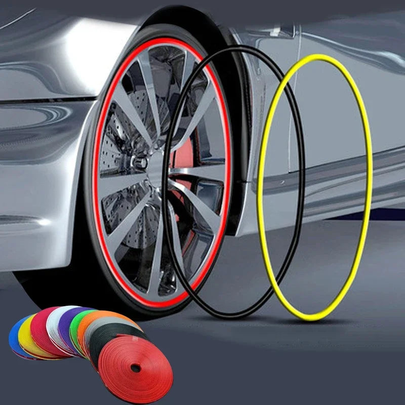 Automotive Wheel Hub Protective Ring Universal Tire Modification Anti Collision Strip 1