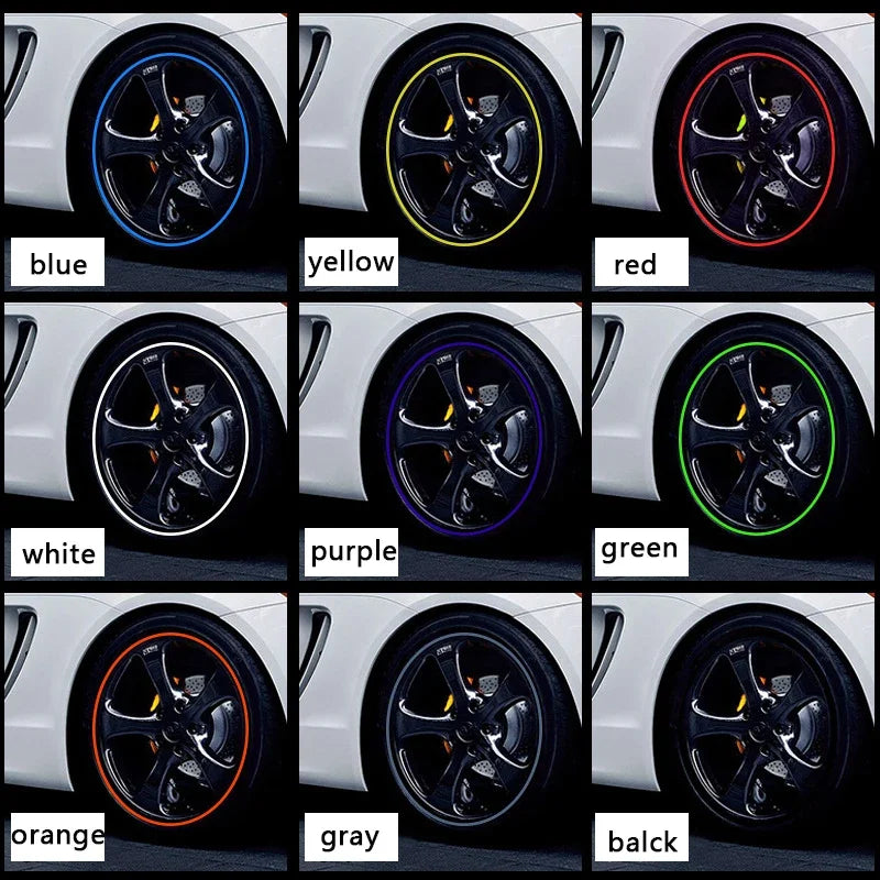 Automotive Wheel Hub Protective Ring Universal Tire Modification Anti Collision Strip 5