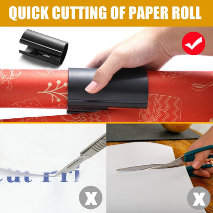 HORN EasyGlide Sliding Wrapping Paper Cutter  Fast  Clean Gift Wrap Trimmer For Christmas Birthdays 4