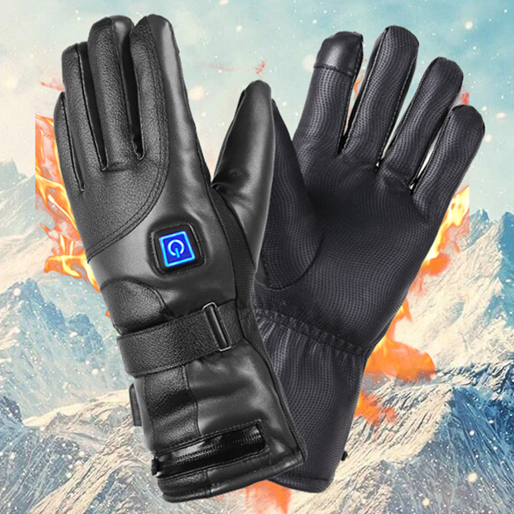 Rechargeable Thermal Heating Gloves Waterproof Touchscreen Gloves Hand Warmer For Outdoor Motorcycl 3