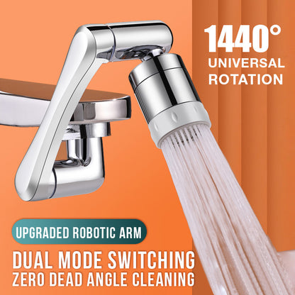 Swivel Extension Faucet Aerator Stainless Steel Water Flow Adapter For Kitchen And Bathroom Sinks 4