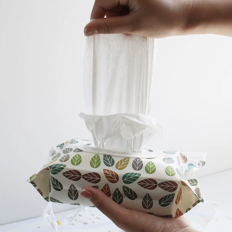 Reusable Travel Wet Wipe Holder Container, Portable Tissue Bags Set, Refillable Wipes Dispenser