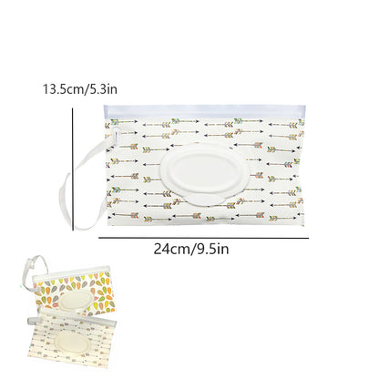 Reusable Travel Wet Wipe Holder Container Portable Tissue Bags Set Refillable Wipes Dispenser 4