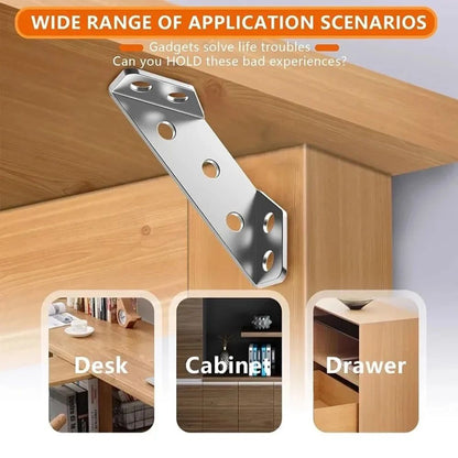 HeavyDuty Stainless Steel 90 Furniture Connector Brackets 3