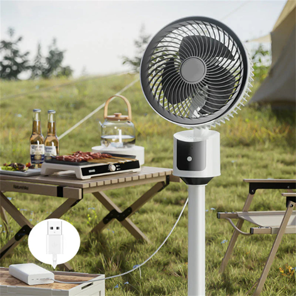 Silent Electric Fan With USB Power Energy Saving Quiet Airflow Floor Fan Strong Wind Air Circulatio 4