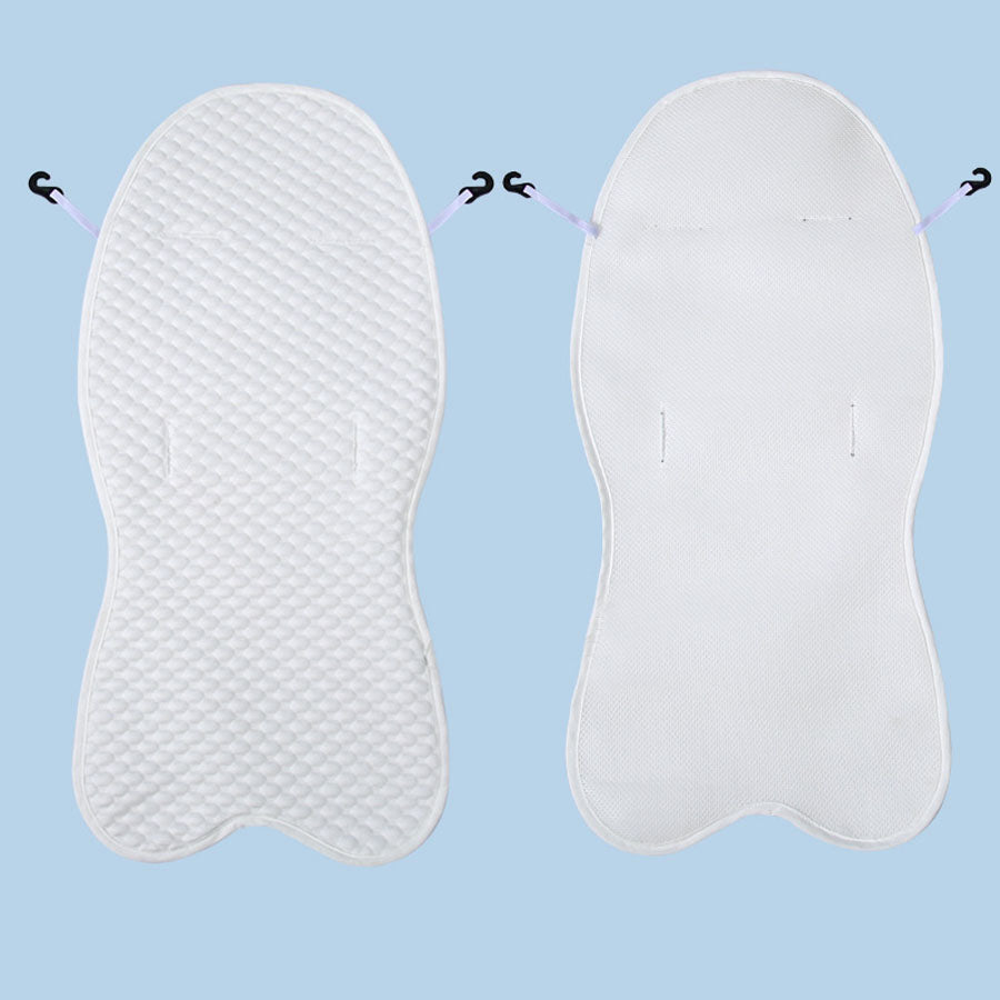 Breathable Mesh Summer Baby Stroller Cool Mat White Cotton Soft Seat Cushion For Infants 3