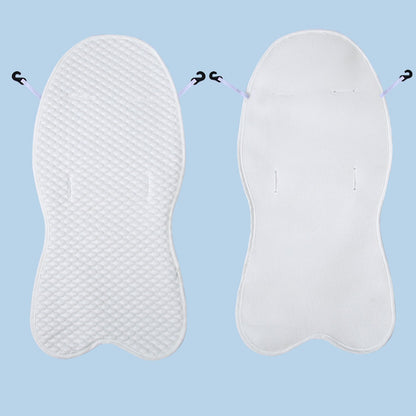 Breathable Mesh Summer Baby Stroller Cool Mat White Cotton Soft Seat Cushion For Infants 3
