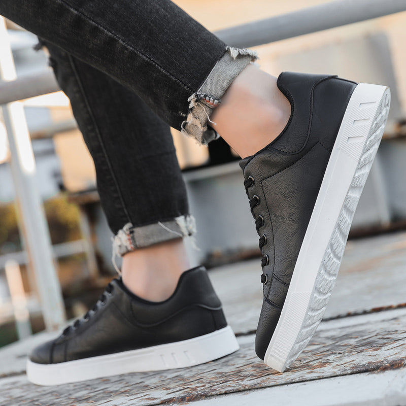 Trendy Casual Shoes British Leather Sneakers Classic Men Loafers Flats Platform Spring Summer Allma 4