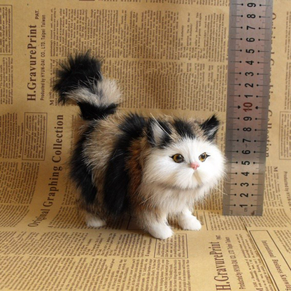 Realistic Fake Cat Plush Toys  Cute Simulation Stuffed Kitten Model For Kids Girls Birthday Valenti 8
