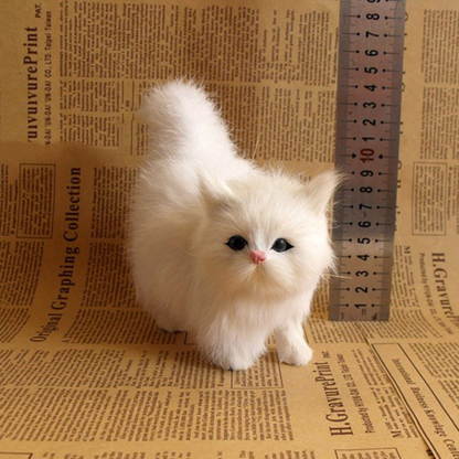 Realistic Fake Cat Plush Toys  Cute Simulation Stuffed Kitten Model For Kids Girls Birthday Valenti 9