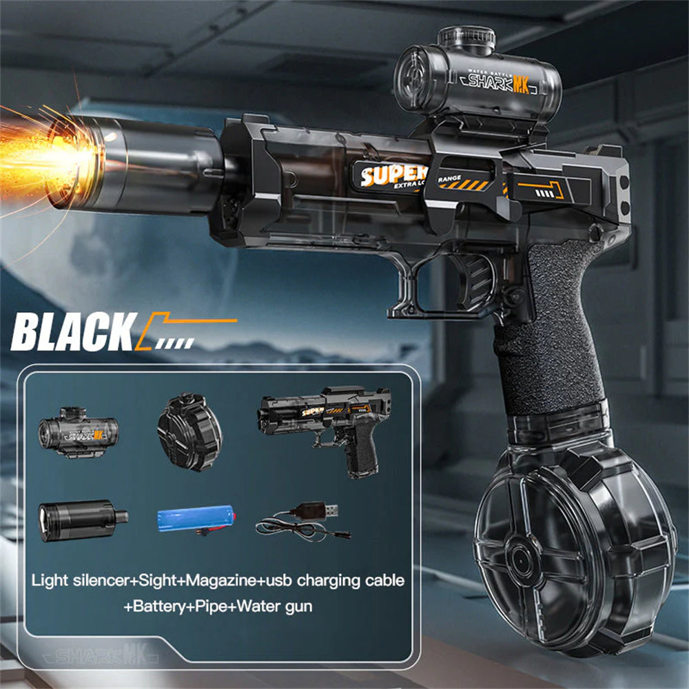 LargeCapacity Electric Water Gun Automatic Selfabsorbing Pulse Lighting Water Gun Toys For Kids Fun 5