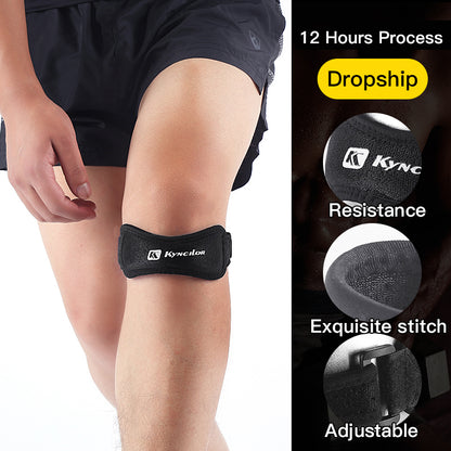 Knee Tendon Strap Protector for Sports and Running, Adjustable Silica Gel Patella Band Support