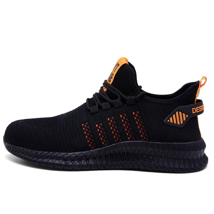 Breathable Work Safety Shoes New Summer Mens and Womens Sports Shoes Anti-puncture Steel Head Durable Protective Shoes