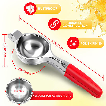Hand Press Citrus Squeezer ExtraLarge Size Lemon Squeezer Heavy Duty Manual Stainless Steel Juicer 4