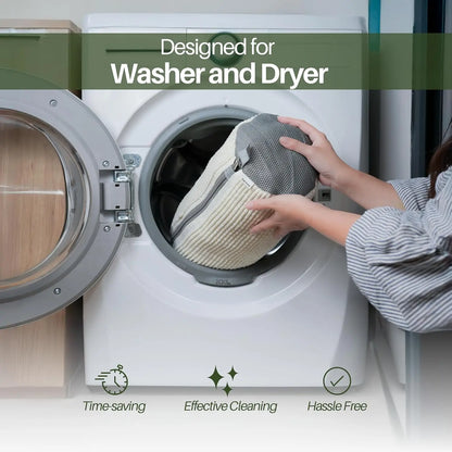 Washing Shoes Bag Protector Fluffy Fibers Polyester Laundry Shoe Washing Machine Bag Durable Sneake 3