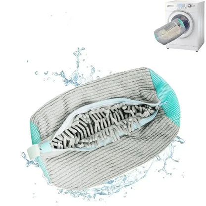Washing Shoes Bag Protector Fluffy Fibers Polyester Laundry Shoe Washing Machine Bag Durable Sneake 5