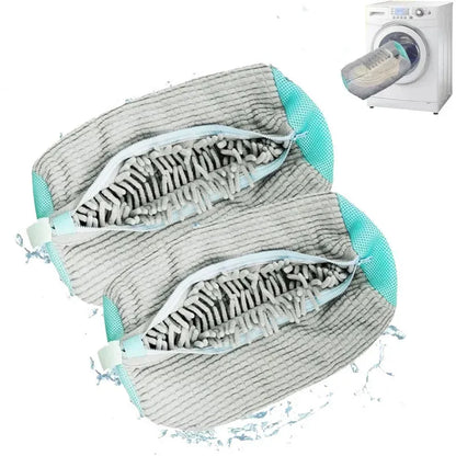 Washing Shoes Bag Protector Fluffy Fibers Polyester Laundry Shoe Washing Machine Bag Durable Sneake 7