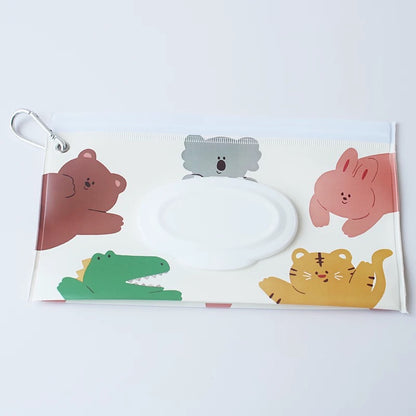 Cosmetic Pouch Fashion SnapStrap Flip Cover Baby Product Carrying Case Wet Wipes Bag Stroller Hangi 8