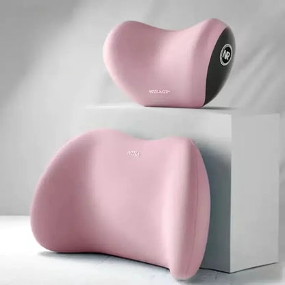 Memory Foam Comfort Car Neck Pillow, Adjustable Shoulder Belt Pad for Neck Pain Relief