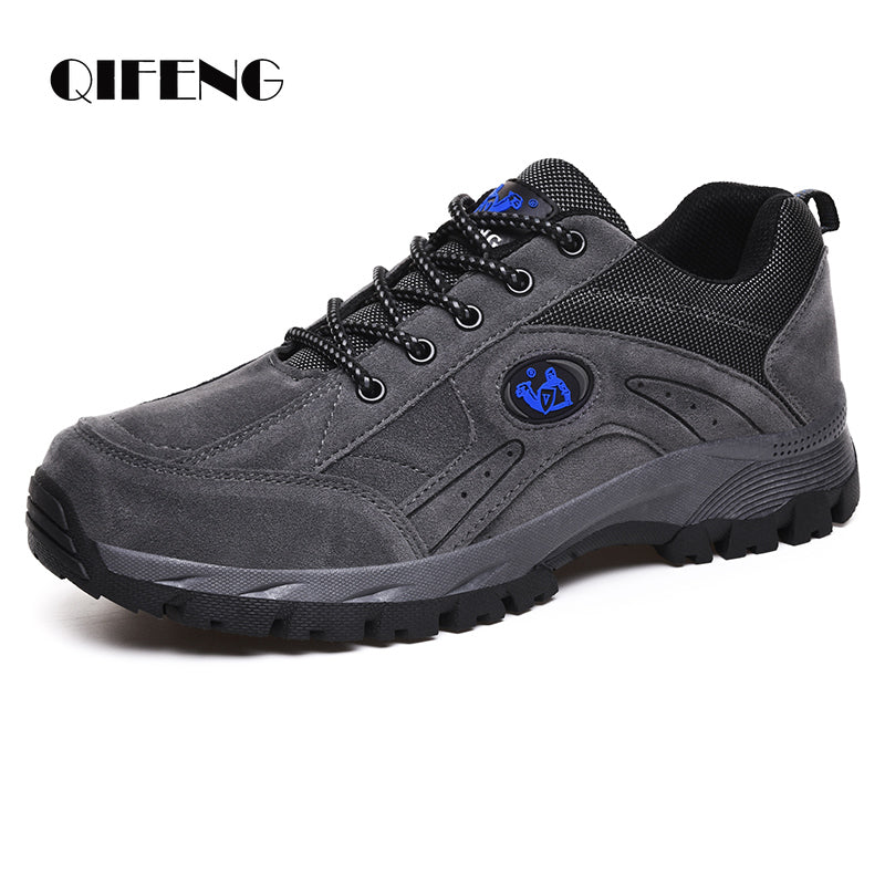 Mens Outdoor Leather Casual Shoes with Warm Fur Sneakers for Women, Lace Up Plush Footwear for All seasons