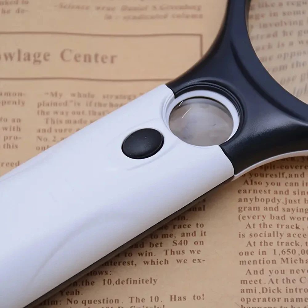 Precision 45X Handheld Magnifier With 3LED Light  Ideal For Reading Jewelry  Fine Detail Work 4