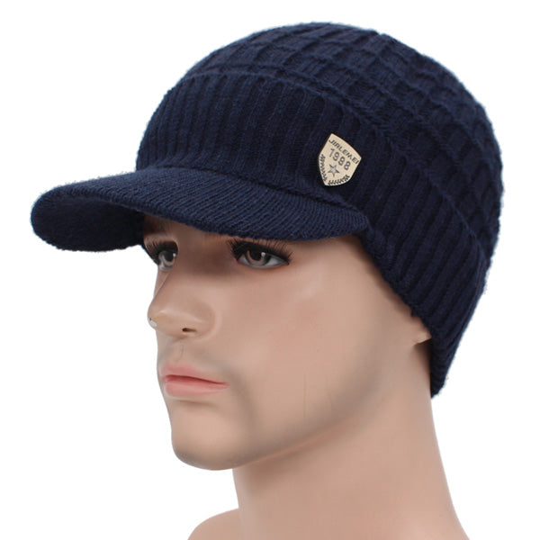 Mens Winter Hat And Scarf Set Knitted Beanie Hat Scarf Cap For Women Skullies Beanies 3