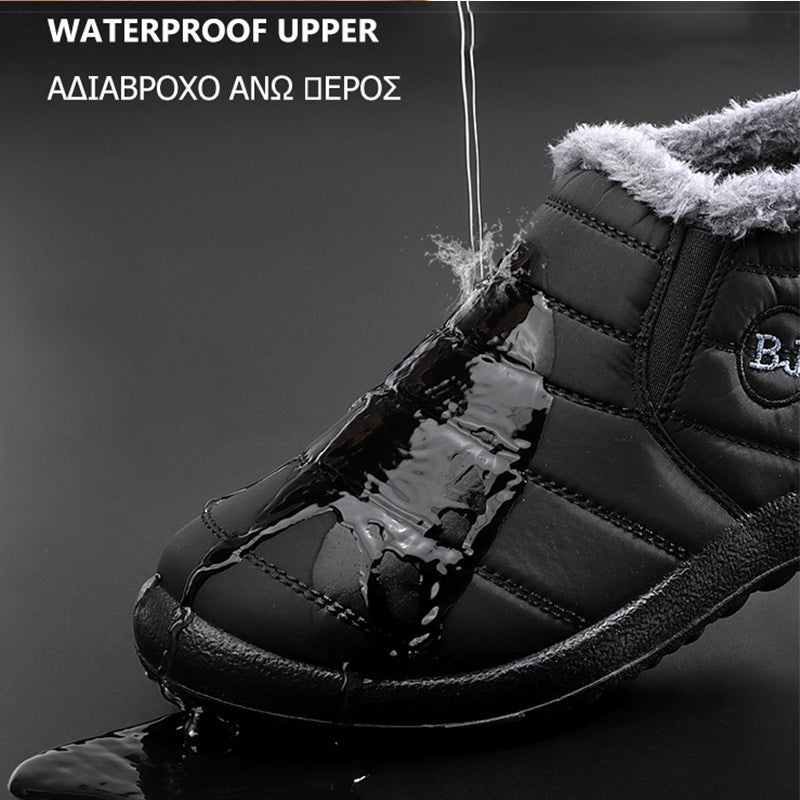 Slip On Ankle Boots For Women Winter Snow Boots Keep Warm Black Short Boot Fur Lined Women Boots Fo 1