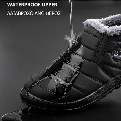 Slip On Ankle Boots For Women Winter Snow Boots Keep Warm Black Short Boot Fur Lined Women Boots Fo 1