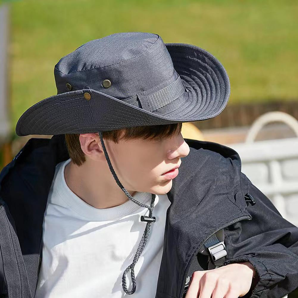 Bucket Hat Summer, Wide Brim Anti-UV Outdoor Fishing Cap for Women