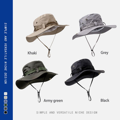 Bucket Hat Summer, Wide Brim Anti-UV Outdoor Fishing Cap for Women